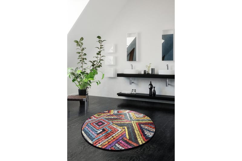 Chilai Home Badematte 100 Rund - Multi - Tekstiler - Tepper & Matter - Baderomsmatte