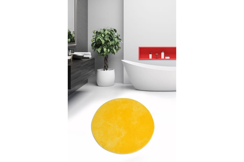 Chilai Home Badematte 90 Rund - Multi - Tekstiler - Tepper & Matter - Baderomsmatte