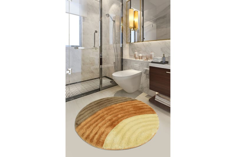 Chilai Home Badematte 90 Rund - Multi - Tekstiler - Tepper & Matter - Baderomsmatte