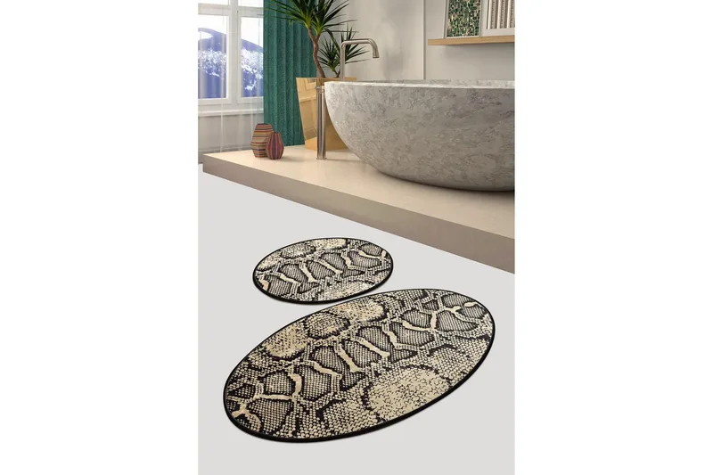 Chilai Home Badematte Sett med 2 - Multi - Tekstiler - Tepper & Matter - Baderomsmatte