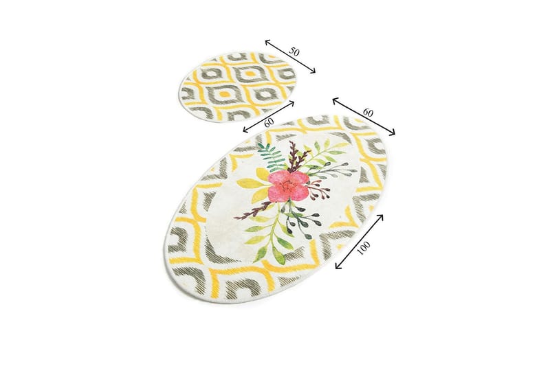 Chilai Home Badematte Sett med 2 - Multi - Tekstiler - Tepper & Matter - Baderomsmatte