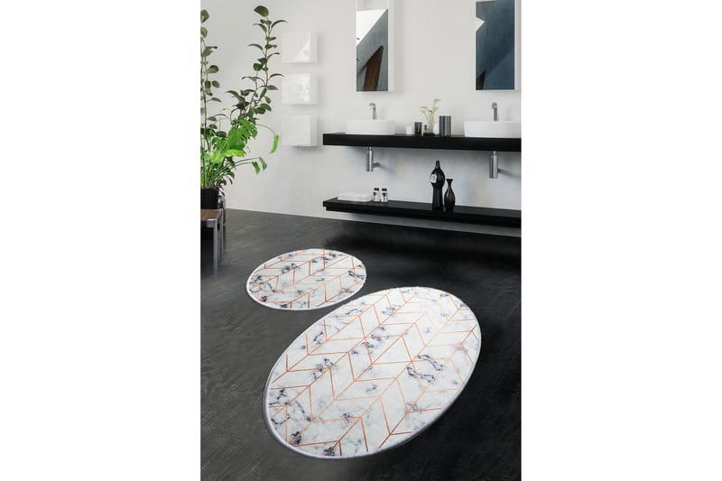 Chilai Home Badematte Sett med 2 - Multi - Tekstiler - Tepper & Matter - Baderomsmatte