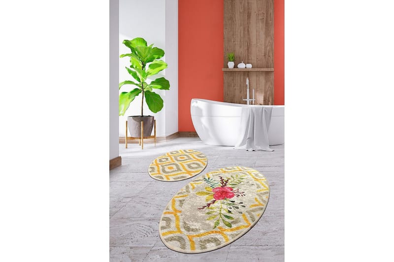 Chilai Home Badematte Sett med 2 - Multi - Tekstiler - Tepper & Matter - Baderomsmatte