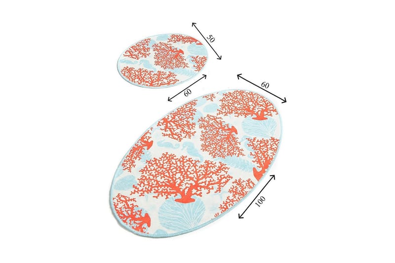 Chilai Home Badematte Sett med 2 - Multi - Tekstiler - Tepper & Matter - Baderomsmatte