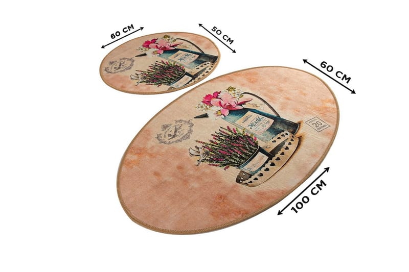 Chilai Home Badematte Sett med 2 - Multi - Tekstiler - Tepper & Matter - Baderomsmatte