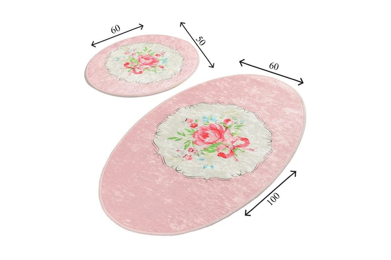 Chilai Home Badematte Sett med 2 - Multi - Baderomsmatte