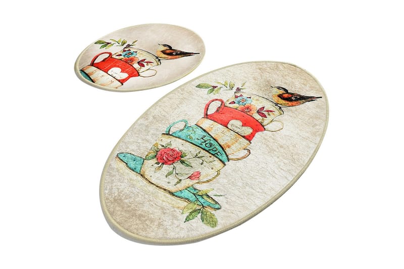 Chilai Home Badematte Sett med 2 - Multi - Tekstiler - Tepper & Matter - Baderomsmatte