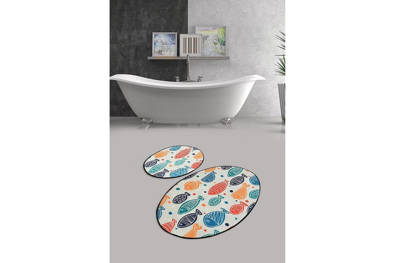 Chilai Home Badematte Sett med 2 - Multi - Tekstiler - Tepper & Matter - Baderomsmatte