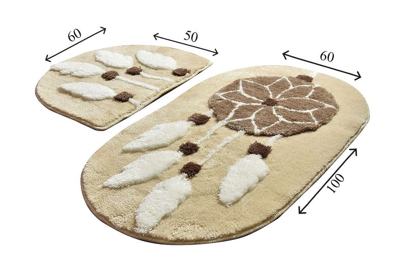 Chilai Home Badematte Sett med 2 - Multi - Tekstiler - Tepper & Matter - Baderomsmatte
