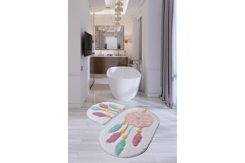Chilai Home Badematte Sett med 2 - Multi - Tekstiler - Tepper & Matter - Baderomsmatte