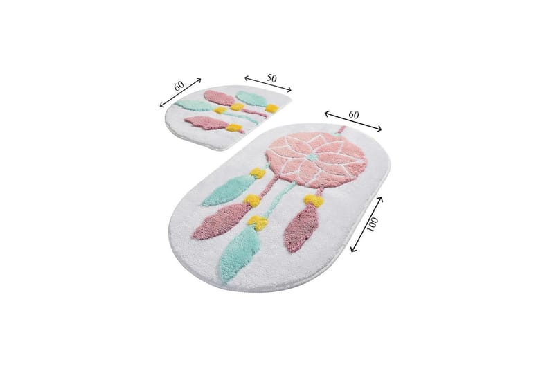 Chilai Home Badematte Sett med 2 - Multi - Tekstiler - Tepper & Matter - Baderomsmatte