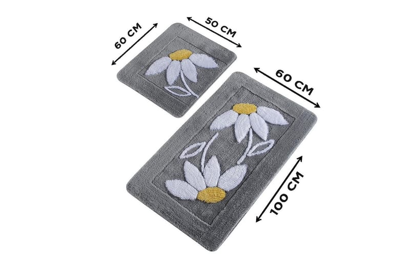 Chilai Home Badematte Sett med 2 - Multi - Tekstiler - Tepper & Matter - Baderomsmatte