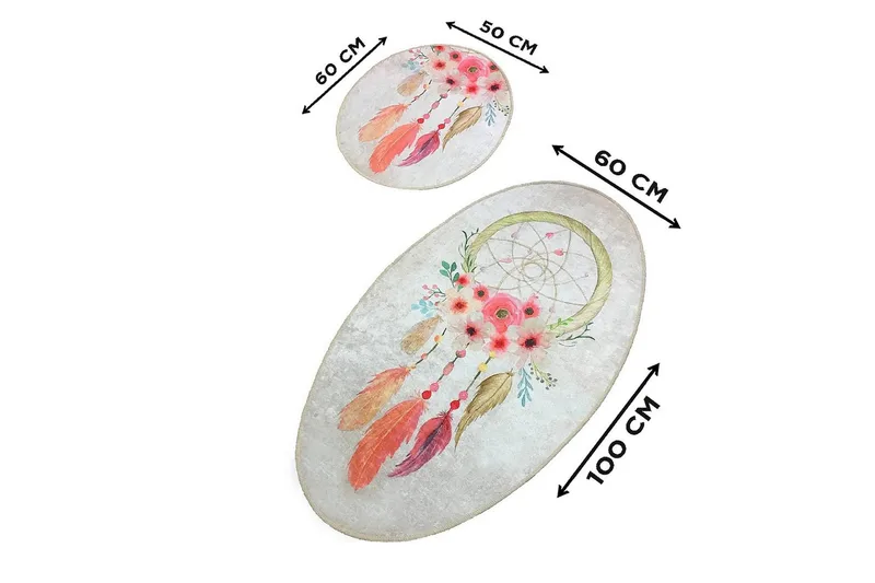 Chilai Home Badematte Sett med 2 - Multi - Tekstiler - Tepper & Matter - Baderomsmatte