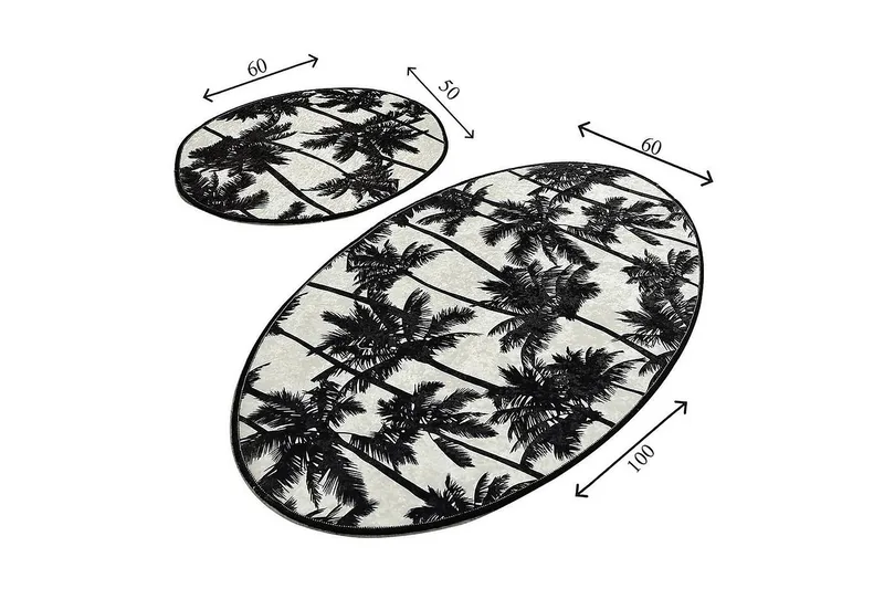 Chilai Home Badematte Sett med 2 - Multi - Tekstiler - Tepper & Matter - Baderomsmatte