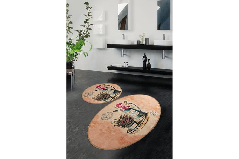 Chilai Home Badematte Sett med 2 - Multi - Tekstiler - Tepper & Matter - Baderomsmatte