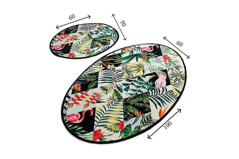 Chilai Home Badematte Sett med 2 - Multi - Tekstiler - Tepper & Matter - Baderomsmatte