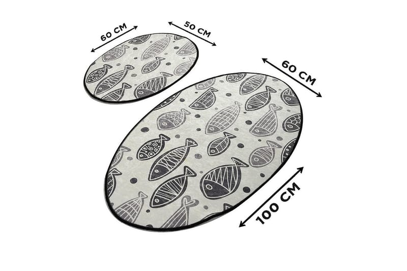 Chilai Home Badematte Sett med 2 - Multi - Tekstiler - Tepper & Matter - Baderomsmatte