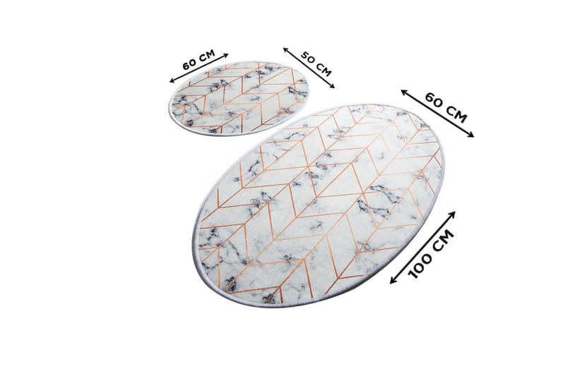 Chilai Home Badematte Sett med 2 - Multi - Tekstiler - Tepper & Matter - Baderomsmatte