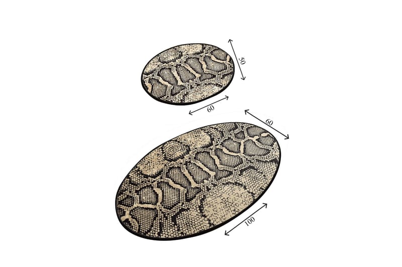 Chilai Home Badematte Sett med 2 - Multi - Tekstiler - Tepper & Matter - Baderomsmatte