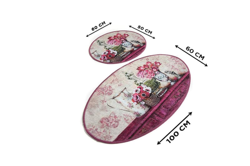 Chilai Home Badematte Sett med 2 - Multi - Tekstiler - Tepper & Matter - Baderomsmatte