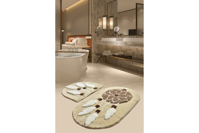 Chilai Home Badematte Sett med 2 - Multi - Tekstiler - Tepper & Matter - Baderomsmatte