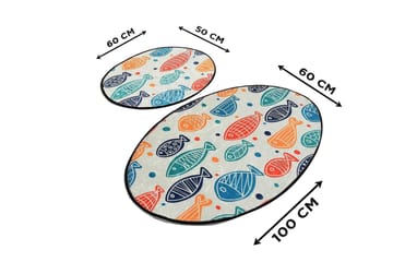 Chilai Home Badematte Sett med 2 - Multi - Tekstiler - Tepper & Matter - Baderomsmatte