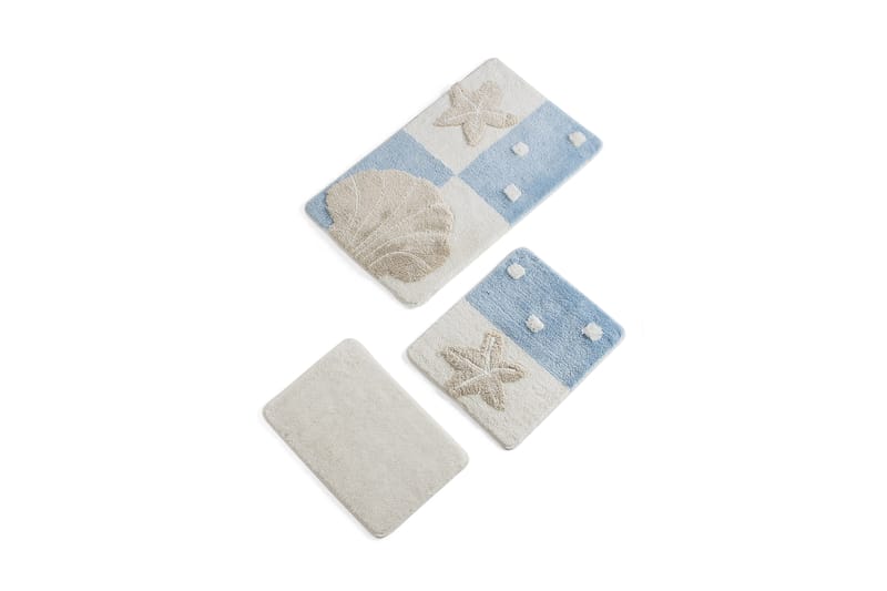 Chilai Home Badematte Sett med 3 - Multi - Tekstiler - Tepper & Matter - Baderomsmatte