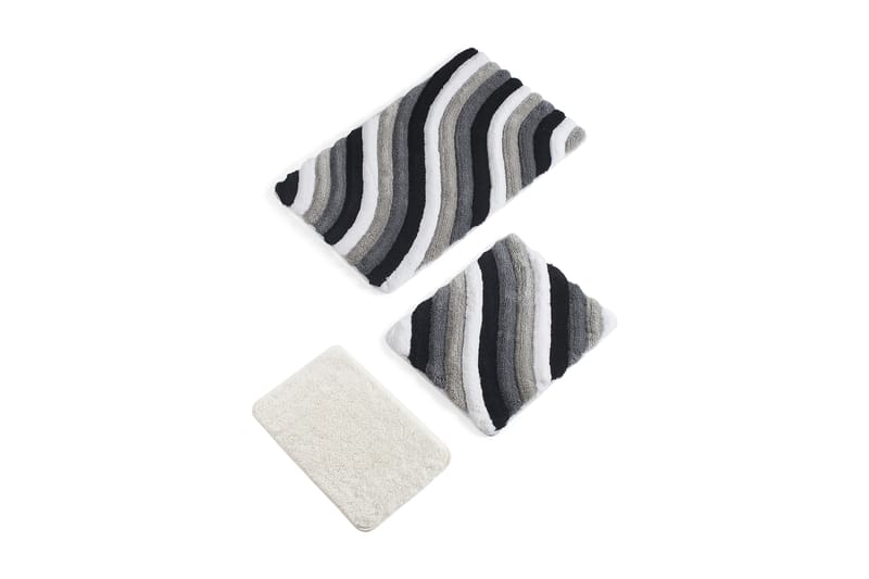 Chilai Home Badematte Sett med 3 - Multi - Tekstiler - Tepper & Matter - Baderomsmatte