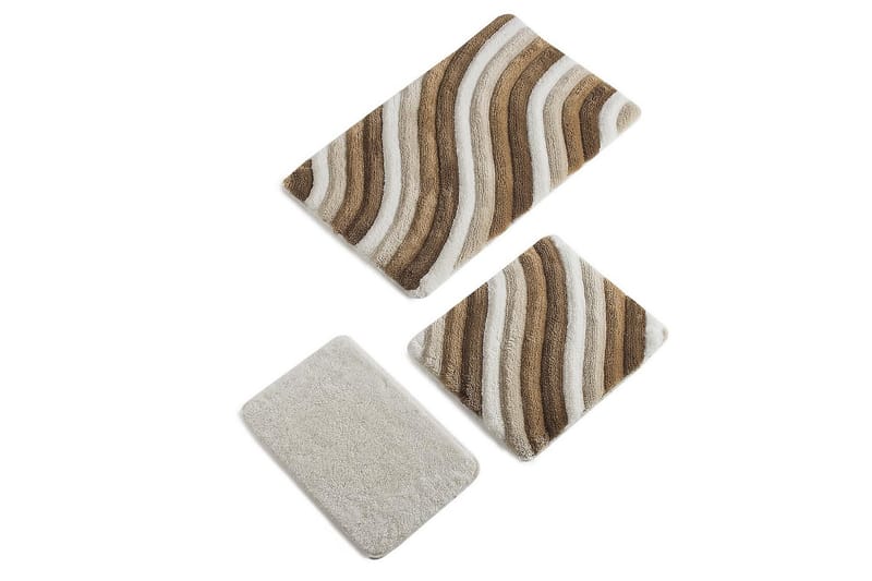 Chilai Home Badematte Sett med 3 - Multi - Tekstiler - Tepper & Matter - Baderomsmatte