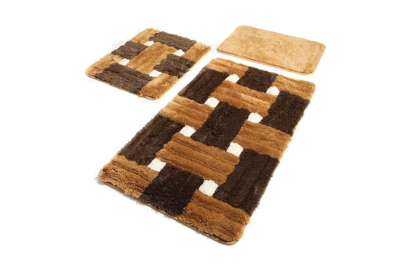 Chilai Home Badematte Sett med 3 - Multi - Tekstiler - Tepper & Matter - Baderomsmatte