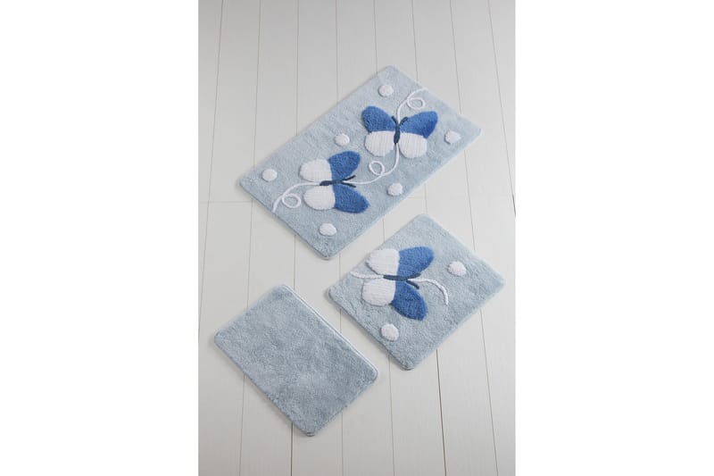 Chilai Home Badematte Sett med 3 - Multi - Tekstiler - Tepper & Matter - Baderomsmatte