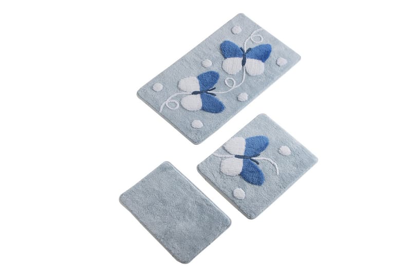 Chilai Home Badematte Sett med 3 - Multi - Tekstiler - Tepper & Matter - Baderomsmatte