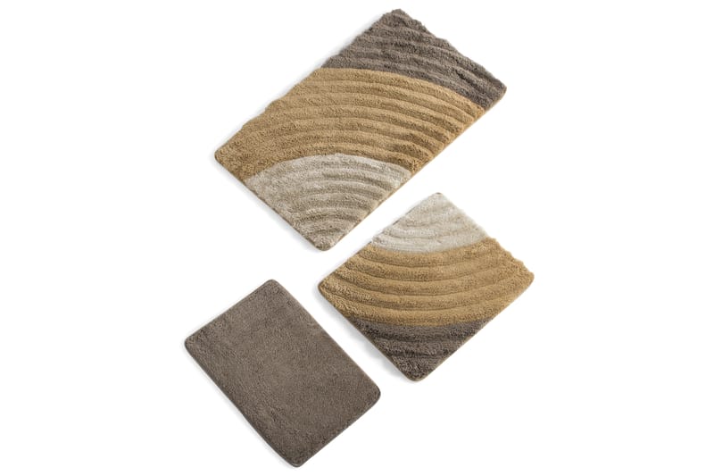 Chilai Home Badematte Sett med 3 - Multi - Tekstiler - Tepper & Matter - Baderomsmatte