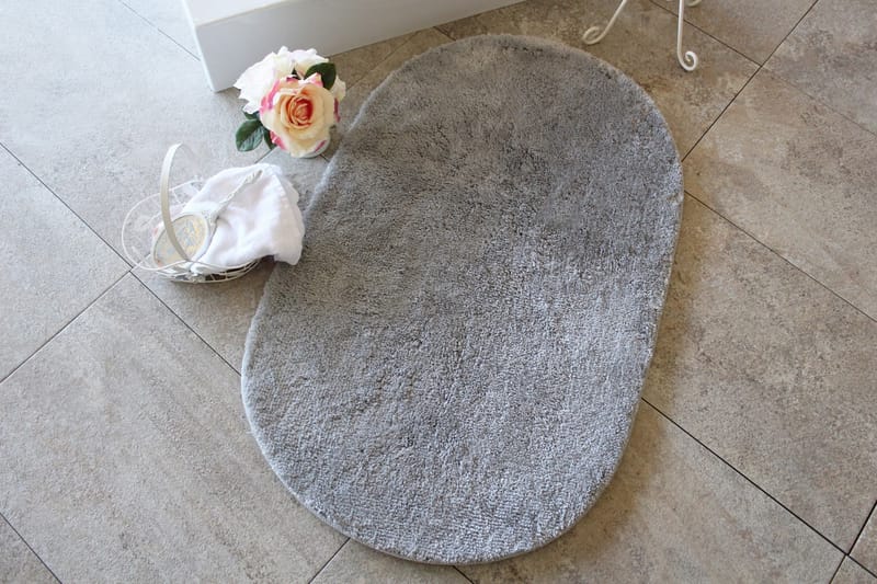 Chilai Home by Alessia Badematte 60x100 - Grå - Tekstiler - Tepper & Matter - Baderomsmatte