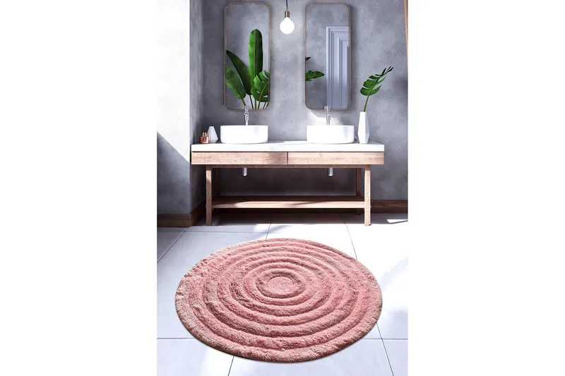 Chilai Home by Alessia Badematte 90 Rund - Multi - Tekstiler - Tepper & Matter - Baderomsmatte