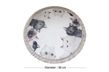 Chilai Home by Alessia Badematte 90 Rund - Multi - Tekstiler - Tepper & Matter - Baderomsmatte