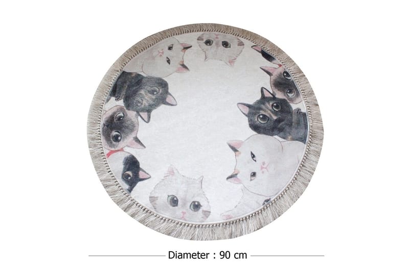 Chilai Home by Alessia Badematte 90 Rund - Multi - Tekstiler - Tepper & Matter - Baderomsmatte