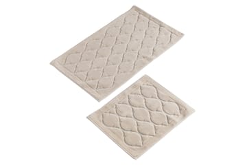 Chilai Home by Alessia Badematte Sett med 2 - Beige - Tekstiler - Tepper & Matter - Baderomsmatte
