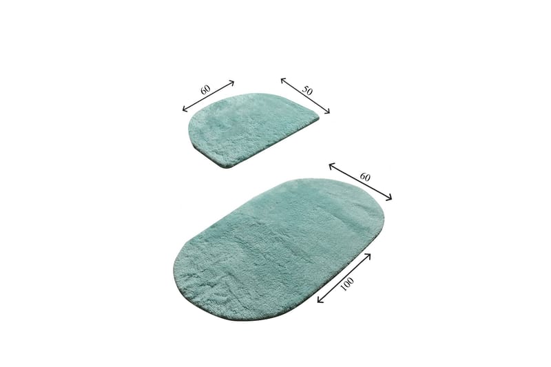 Chilai Home by Alessia Badematte Sett med 2 - Mint - Tekstiler - Tepper & Matter - Baderomsmatte