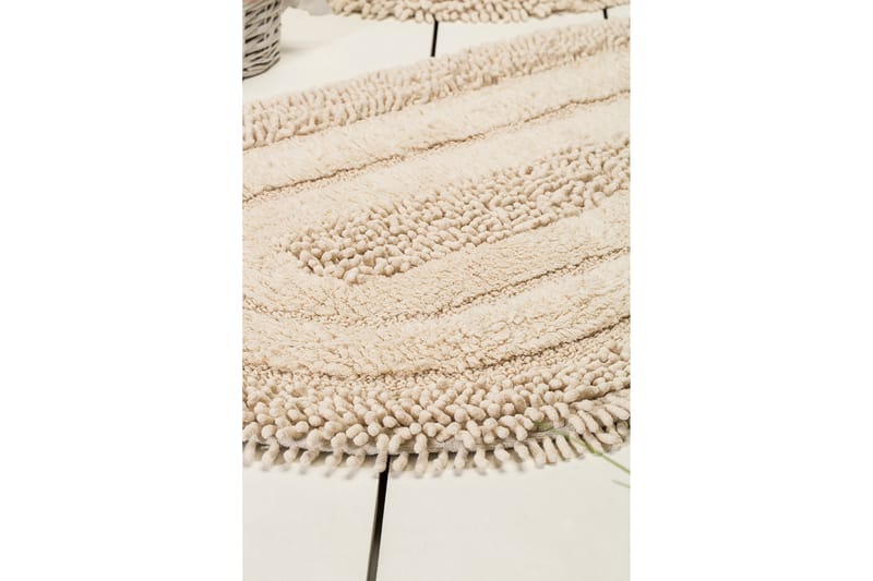 Chilai Home by Alessia Badematte Sett med 2 - Sand - Tekstiler - Tepper & Matter - Baderomsmatte