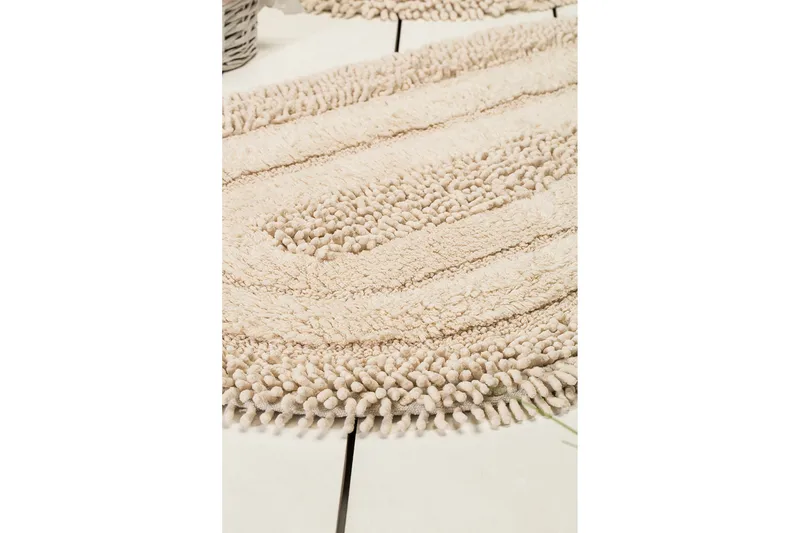 Chilai Home by Alessia Badematte Sett med 2 - Sand - Tekstiler - Tepper & Matter - Baderomsmatte