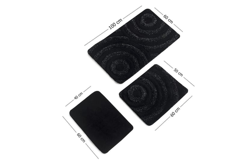Chilai Home by Alessia Badematte Sett med 3 - Multi - Tekstiler - Tepper & Matter - Baderomsmatte