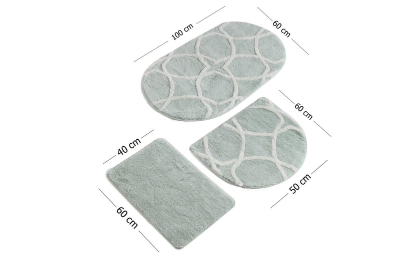 Chilai Home by Alessia Badematte Sett med 3 - Multi - Tekstiler - Tepper & Matter - Baderomsmatte