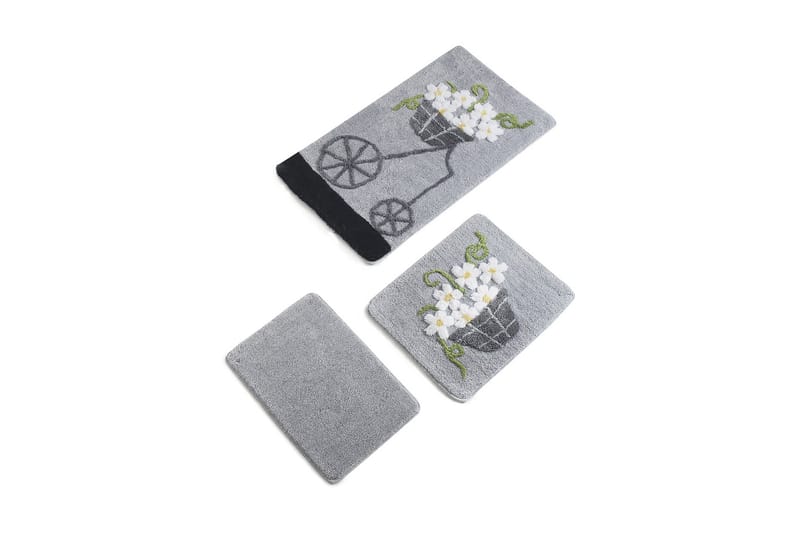 Chilai Home by Alessia Badematte Sett med 3 - Multi - Tekstiler - Tepper & Matter - Baderomsmatte