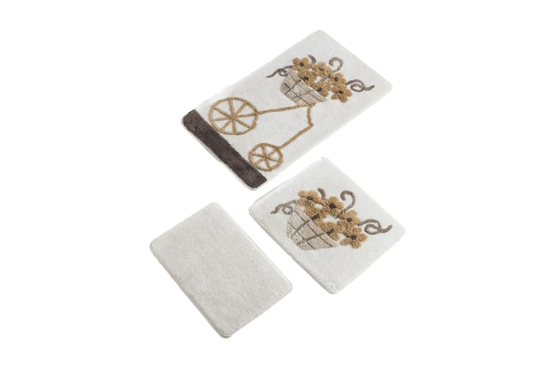 Chilai Home by Alessia Badematte Sett med 3 - Multi - Tekstiler - Tepper & Matter - Baderomsmatte