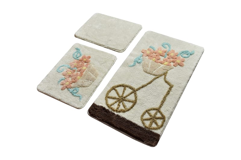 Chilai Home by Alessia Badematte Sett med 3 - Multi - Tekstiler - Tepper & Matter - Baderomsmatte