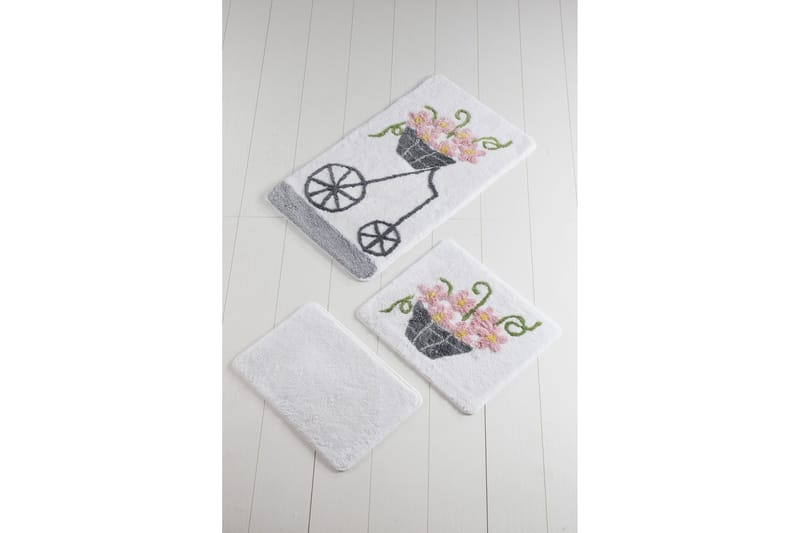 Chilai Home by Alessia Badematte Sett med 3 - Multi - Tekstiler - Tepper & Matter - Baderomsmatte