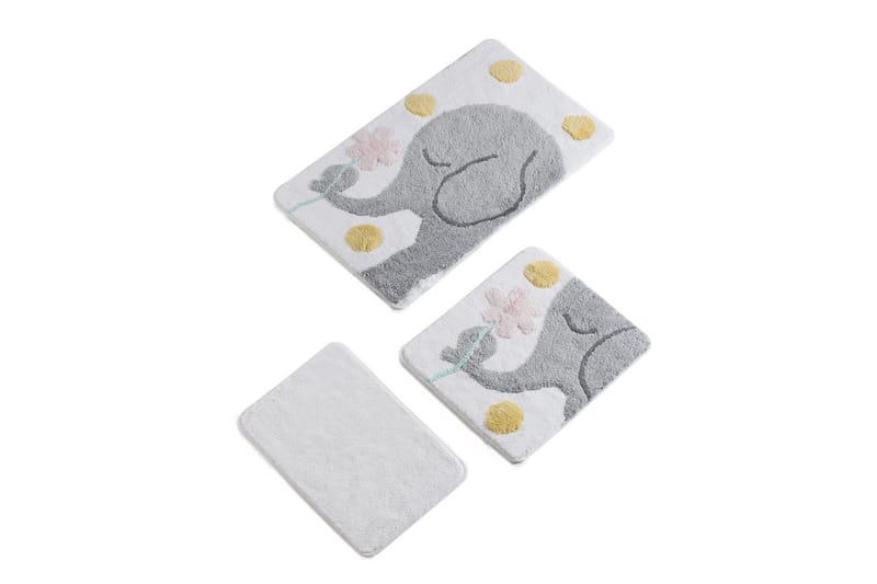 Chilai Home by Alessia Badematte Sett med 3 - Multi - Tekstiler - Tepper & Matter - Baderomsmatte