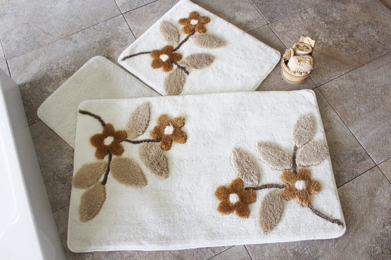 Chilai Home by Alessia Badematte Sett med 3 - Multi - Tekstiler - Tepper & Matter - Baderomsmatte