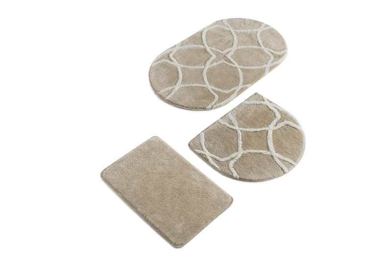 Chilai Home by Alessia Badematte Sett med 3 - Multi - Tekstiler - Tepper & Matter - Baderomsmatte